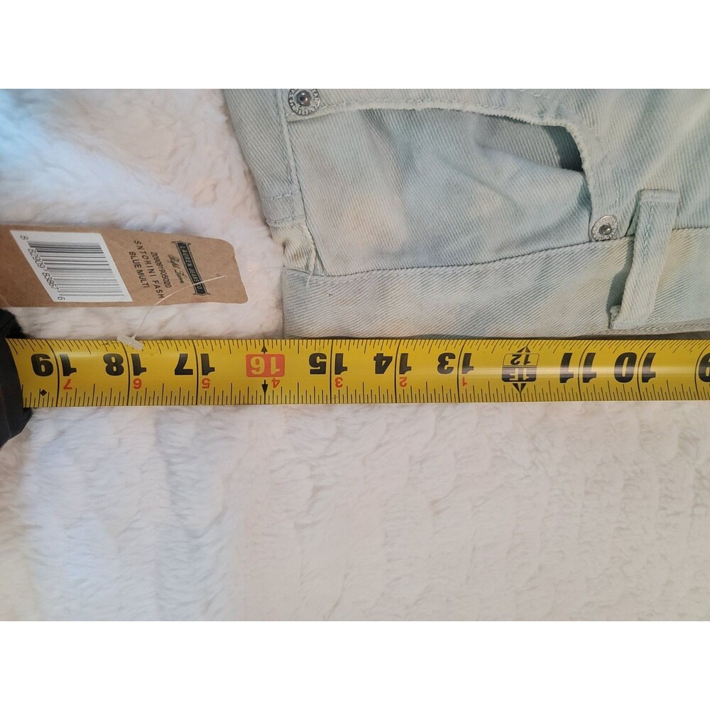 Lauren Jeans Co Ralph Lauren Womens Sz 6 Straight Leg Sky Blue Bleach Dyed Denim - Picture 11 of 12